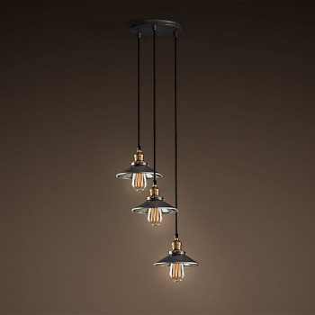 ‘ветильник 20th c. Factory Filament 3 плафона