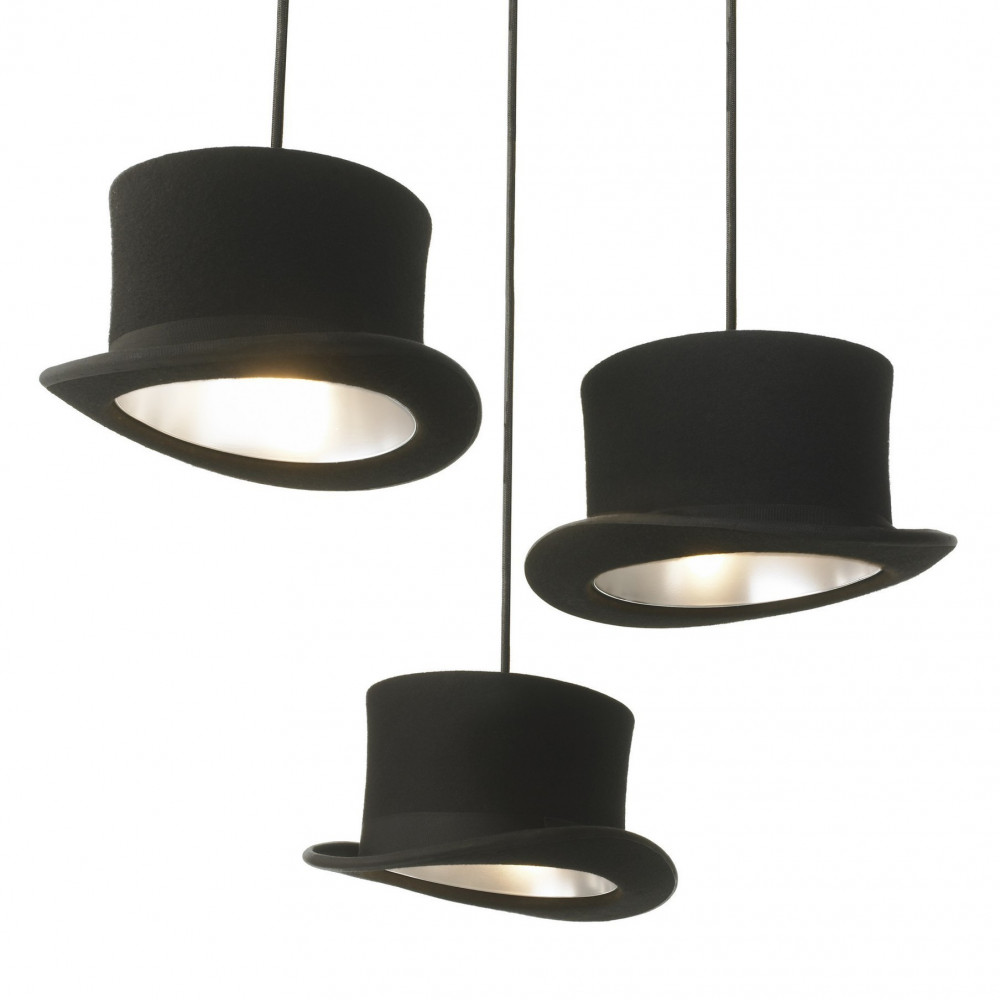 Светильник Wooster Top Hat Pendant Silver DE10005