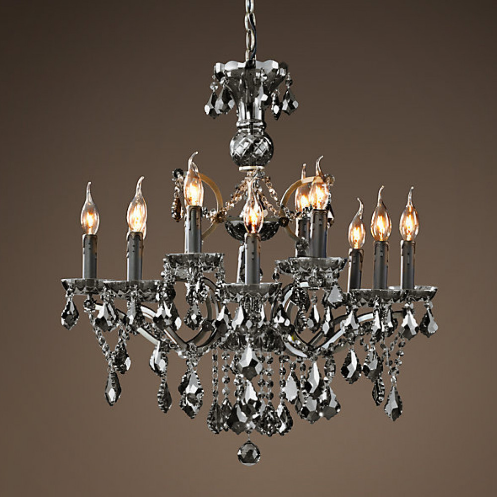 Люстра 19th c. Rococo Iron \u0026 Smoke 70см. DE30476